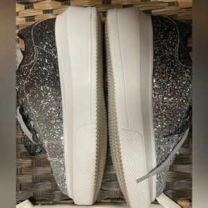 Southern Fried Chics glitter platform sneakers